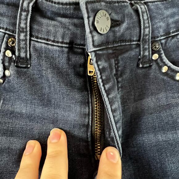 William Rast Dark Wash Studded Skinny Jeans Size 27 - Picture 6 of 10